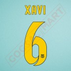 Barcelona 2014-2015 Xavi #6 Homekit Nameset Printing