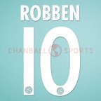 Bayern München 2009-2010 Robben #10 Homekit Nameset Printing 
