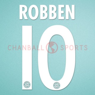 Bayern München 2009-2010 Robben #10 Homekit Nameset Printing 