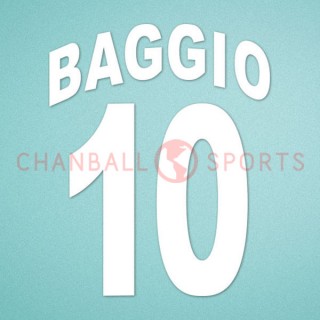 Brescia 2000-2001 Baggio #10 Homekit Nameset Printing 