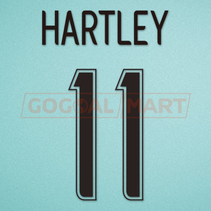 Celtic 2006-2007 Hartley #11 Homekit Nameset Printing