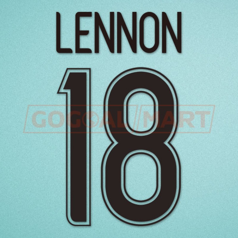 Celtic 2006-2007 Lennon #18 Homekit Nameset Printing