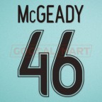 Celtic 2009-2010 Mcgeady #46 Homekit Nameset Printing