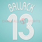 Chelsea 2006-2007 Ballack #13 Champions League Home/ Awaykit Nameset Printing 