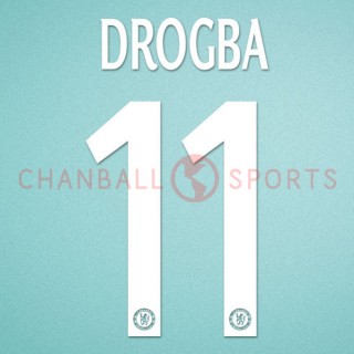 Chelsea 2013-2015 Drogba #11 Champions League Homekit Nameset Printing 