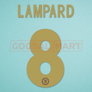 Chelsea 2012-2013 Lampard #8 Champions League Homekit Nameset Printing 