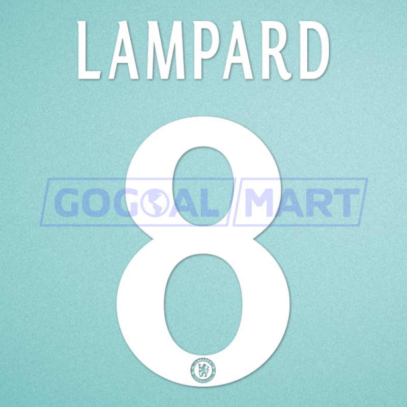 Chelsea 2013-2015 Lampard #8 Champions League Homekit Nameset