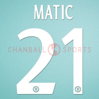 Chelsea 2013-2015 Matic #21 Champions League Homekit Nameset Printing 
