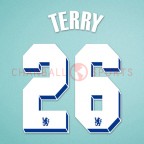 Chelsea 2010-2012 Terry #26 Champions League Homekit Nameset Printing 