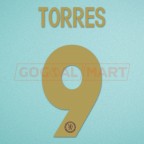 Chelsea 2012-2013 Torres #9 Champions League Homekit Nameset Printing 