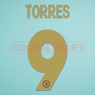 Chelsea 2012-2013 Torres #9 Champions League Homekit Nameset Printing 