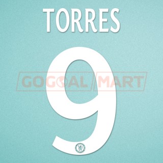 Chelsea 2013-2015 Torres #9 Champions League Homekit Nameset Printing