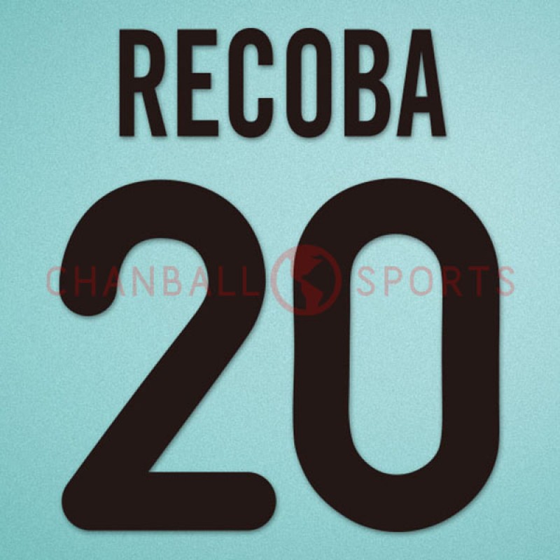 Inter Milan 2000-2002 Recoba #20 Awaykit Nameset Printing