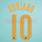 Inter Milan 2004-2006 Adriano #10 Champions League Homekit Nameset Printing