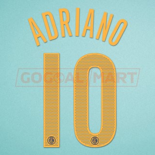 Inter Milan 2004-2006 Adriano #10 Champions League Homekit Nameset Printing