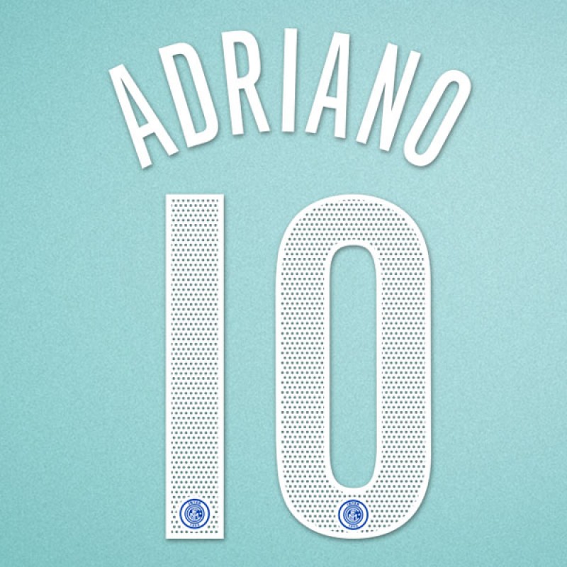 Inter Milan 2004-2006 Adriano #10 Homekit Nameset Printing