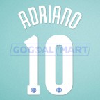 Inter Milan 2006-2007 Adriano #10 Homekit Nameset Printing