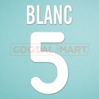 Inter Milan 2000-2002 Blanc #5 Homekit  Nameset Printing