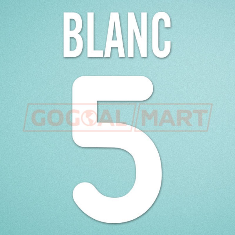 Inter Milan 2000-2002 Blanc #5 Homekit  Nameset Printing