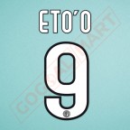 Inter Milan 2009-2011 Eto #9 Homekit Nameset Printing