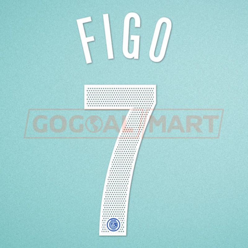 Inter Milan 2004-2006 Figo #7 Champions League Homekit Nameset Printing