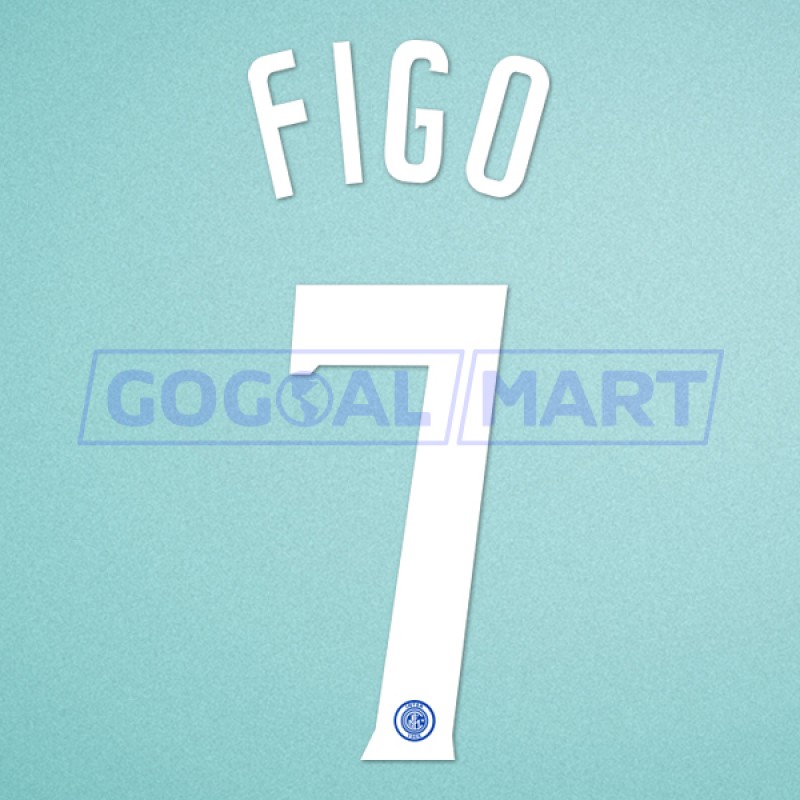 Inter Milan 2006-2007 Figo #7 Homekit Nameset Printing