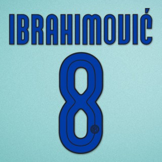 Inter Milan 2007-2008 Ibrahimovic #8 Awaykit Nameset Printing