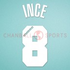 Inter Milan 1996-1997 Ince #8 Homekit Nameset Printing