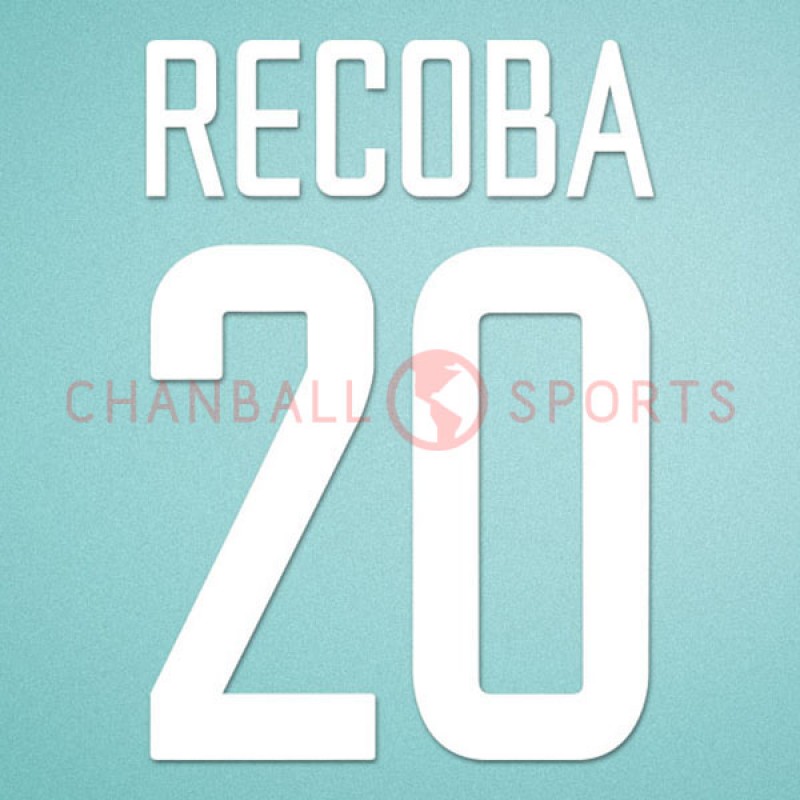 Inter Milan 2002-2004 Recoba #20 Homekit Nameset Printing