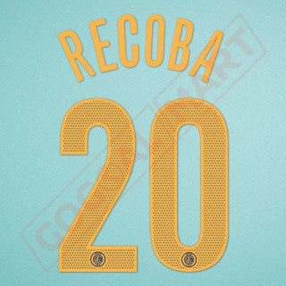 Inter Milan 2004-2006 Recoba #20 Champions League Homekit Nameset Printing