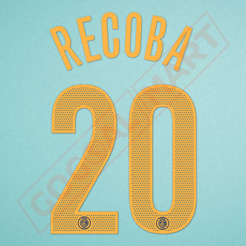 Inter Milan 2004-2006 Recoba #20 Champions League Homekit Nameset Printing