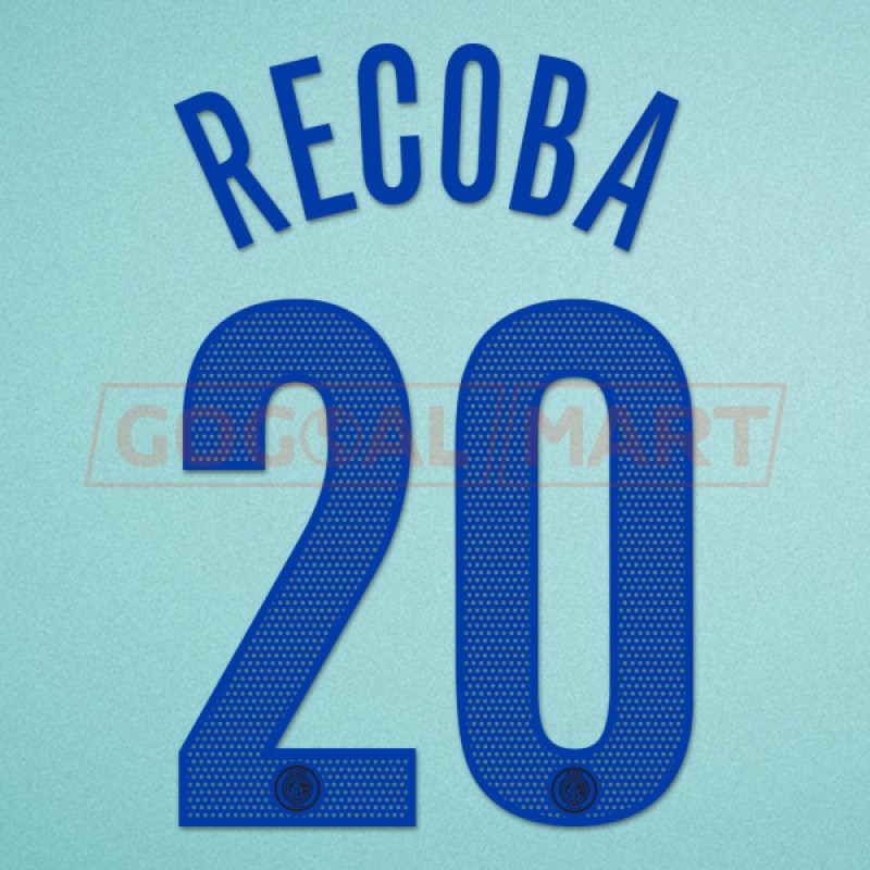 Inter Milan 2005-2006 Recoba #20 Awaykit Nameset Printing