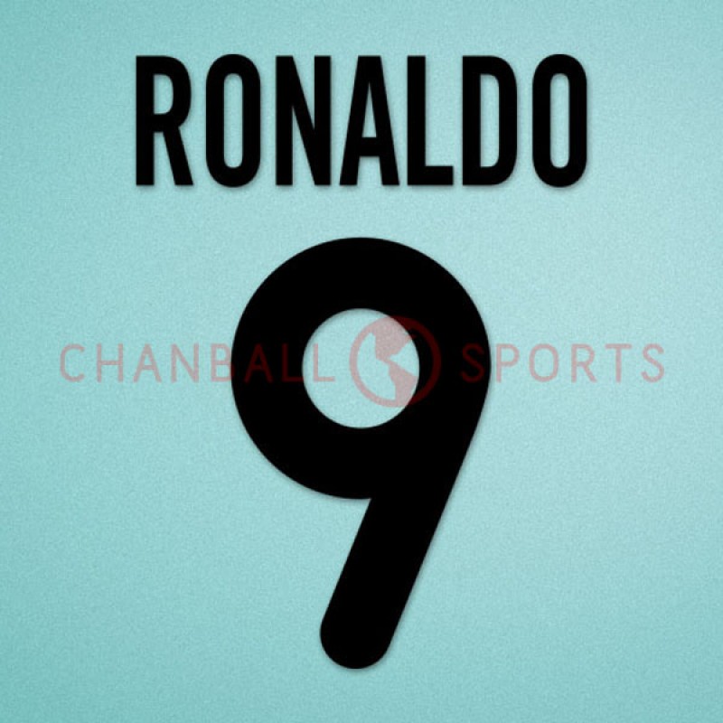 Inter Milan 2000-2001 Ronaldo #9 Awaykit Nameset Printing