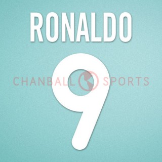 Inter Milan 2000-2001 Ronaldo #9 Homekit Nameset Printing