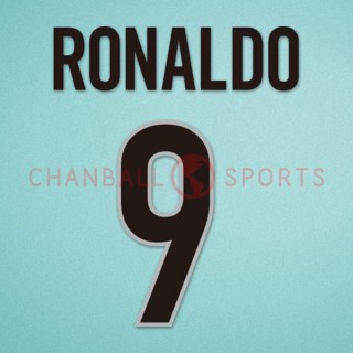 Inter Milan 1999-2000 Ronaldo #9 Awaykit Nameset Printing