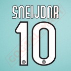 Inter Milan 2009-2011 Sneijder #10 Homekit Nameset Printing