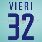 Inter Milan 2002-2004 Vieri #32 3rd Awaykit Nameset Printing
