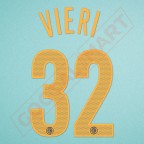 Inter Milan 2004-2006 Vieri #32 Champions League Homekit Nameset Printing