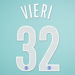 Inter Milan 2004-2006 Vieri #32 Homekit Nameset Printing