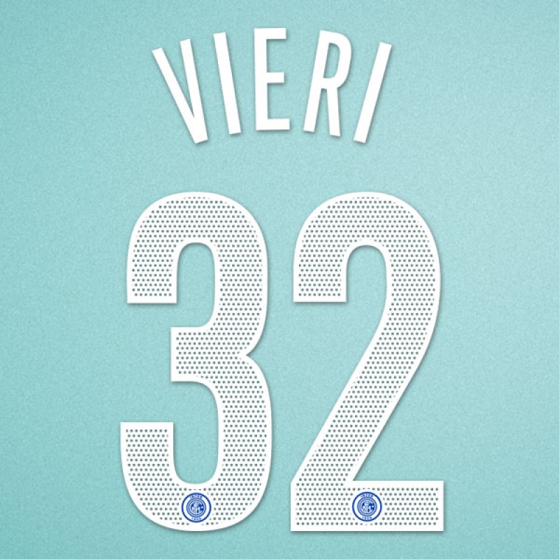 Inter Milan 2004-2006 Vieri #32 Homekit Nameset Printing
