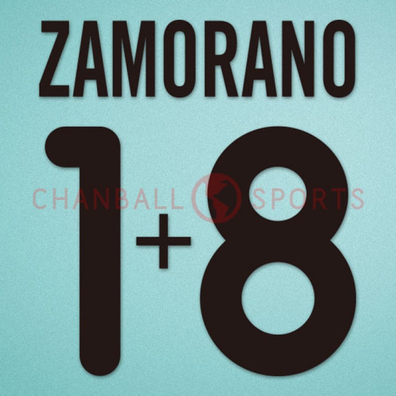 Inter Milan 2000-2001 Zamorano #18 Awaykit Nameset Printing