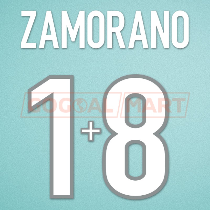 Inter Milan 1999-2000 Zamorano #18 Homekit Nameset Printing