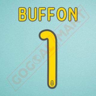 Juventus 2008-2010 Buffon #1 Home/Away/3rd Awaykit Nameset Printing 