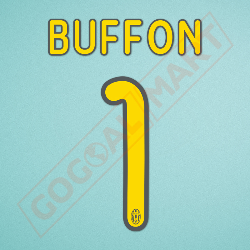 Juventus 2008-2010 Buffon #1 Home/Away/3rd Awaykit Nameset Printing 