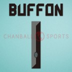 Juventus 2010-2012 Buffon #1 Awaykit Nameset Printing 