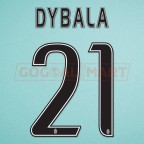 Juventus 2015-2017 Dybala #21 Home/Awaykit Nameset Printing