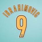 Juventus 2004-2006 Ibrahimovic #9 Homekit Nameset Printing