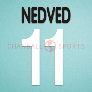 Juventus 2001-2002 Nedved #11 Homekit Nameset Printing 