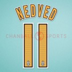 Juventus 2004-2006 Nedved #11 Homekit Nameset Printing 