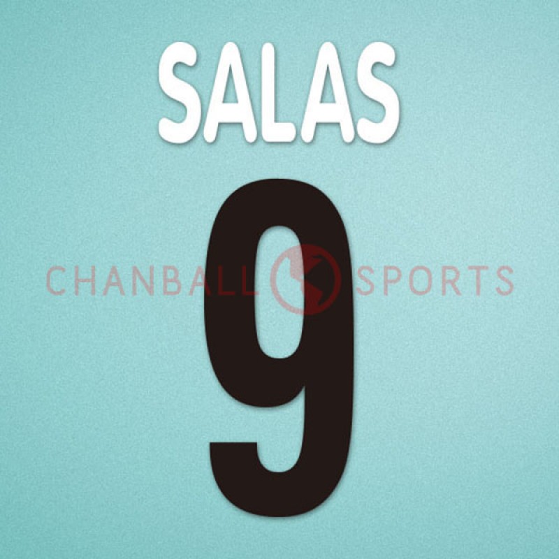 Juventus 2002-2003 Salas #9 Homekit Nameset Printing 